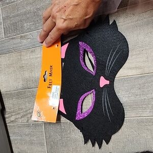 Costume black cat felt mask